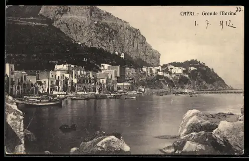 AK Capri, Grande Marina, Teilansicht der Küste