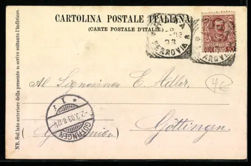 AK Roma, Piazza del Popolo, Panorama dal Pincio