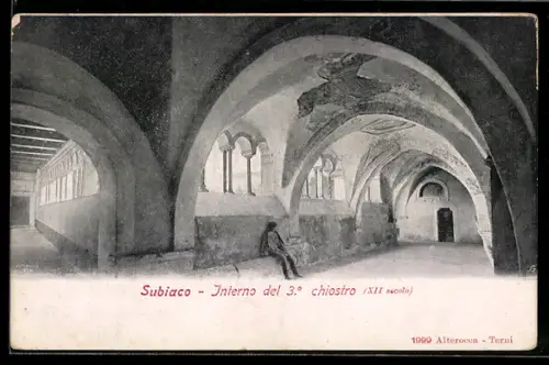 AK Subiaco, Interno del 3. chiostro (XII. secolo)