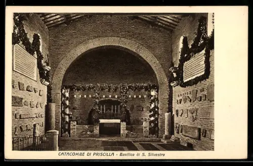 AK Roma, Catacombe di Priscilla, Basilica di S. Silvestro
