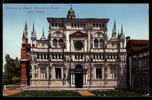 AK Certosa di Pavia, La Facciata