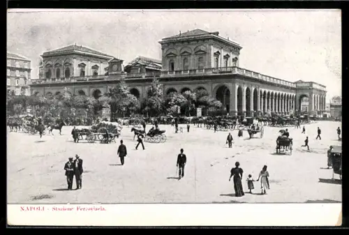 AK Napoli, Stazzione Centrale, Bahnhof