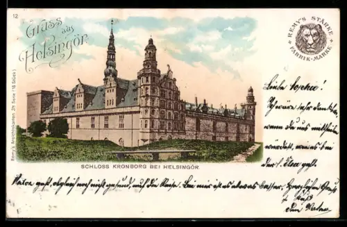 AK Helsingör, Teilansicht Schloss Kronberg
