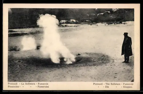 AK Pozzuoli, Die Solfatara-Klappen, Heisse Quellen