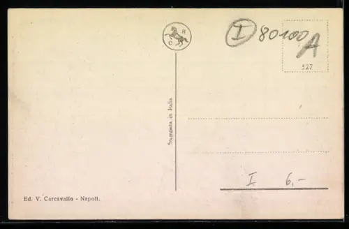 AK Napoli, Via Roma mit Geschäften
