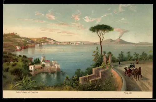 Lithographie Napoli, dalla Strada di Posilipo