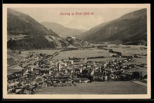 AK Sterzing, Ortsansicht aus der Vogelschau