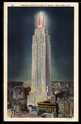 AK New York, Empire State Building at night