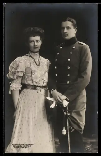 AK Prinz Eitel Friedrich von Preussen samt Gemahlin