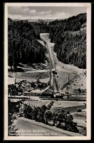 AK Thalstation Obstfeldschmiede der Oberweissbacher Bergbahn, Thüringer Wald