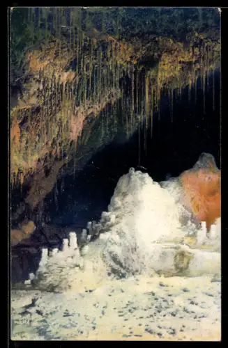 AK Saalfeld, die Gralsburg, Feengrotten