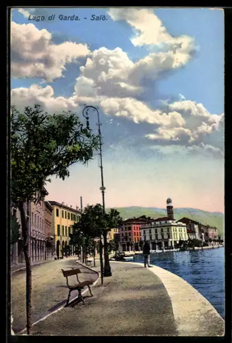 AK Salò, Partie an der Uferstrasse