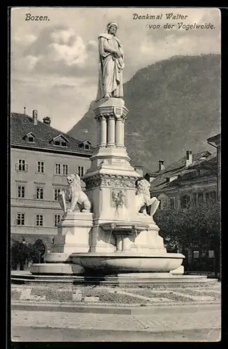 AK Bozen, Denkmal Walter von der Vogelweide