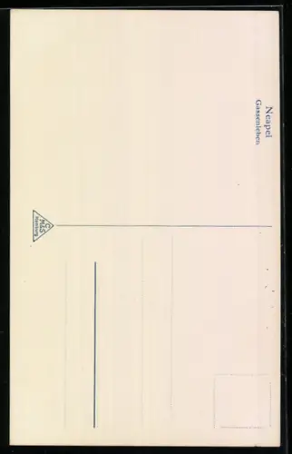 AK Neapel, Gassenleben