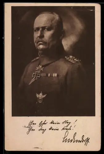 AK Portrait Erich von Ludendorff