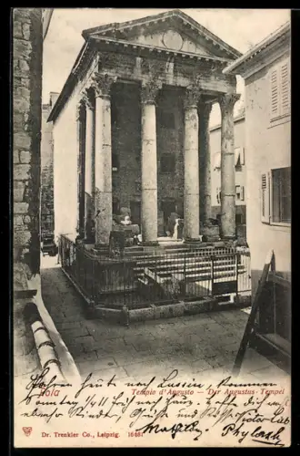 AK Pola, Am Augustus-Tempel