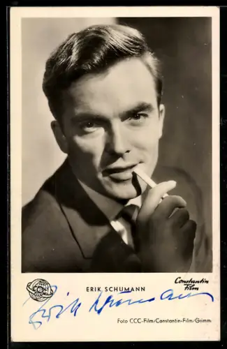 AK Schauspieler Erik Schumann in dem Film Studentin Helen Willfüer