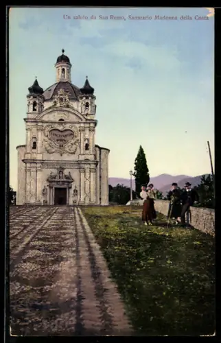 AK San Remo, Santuario Madonna della Costa