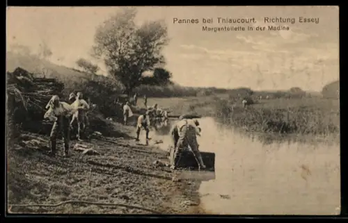 AK Pannes, Morgentoilette in der Madine