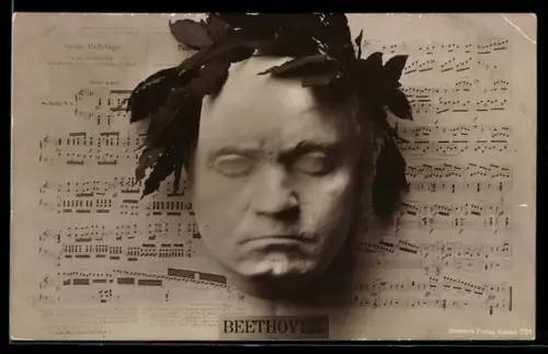 AK Todesmaske von Beethoven