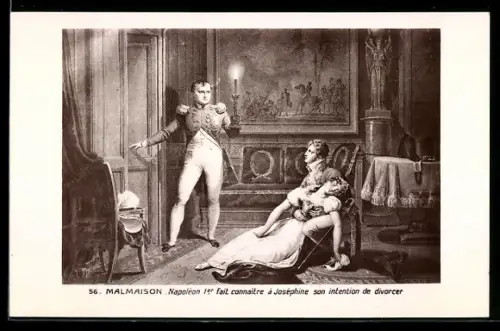 AK Napoleon 1er et Josephine