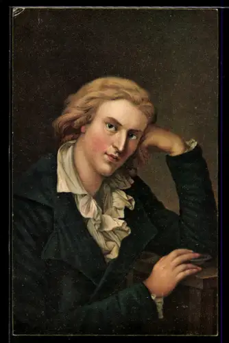 AK Portrait von Friedrich von Schiller von Anton Graff