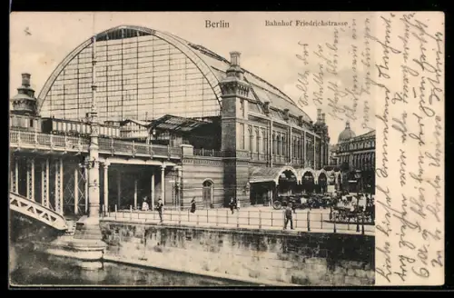 AK Berlin, Bahnhof Friedrichstrasse