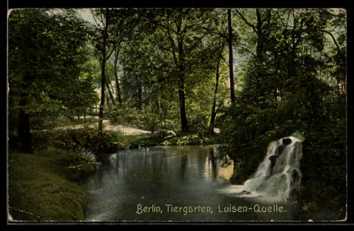 AK Berlin, Tiergarten, Luisen-Quelle
