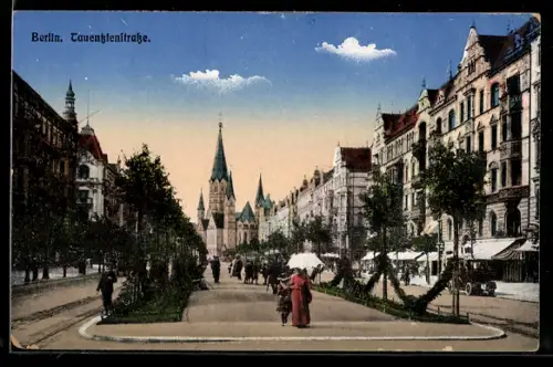 AK Berlin-Charlottenburg, In der Tauentzienstrasse