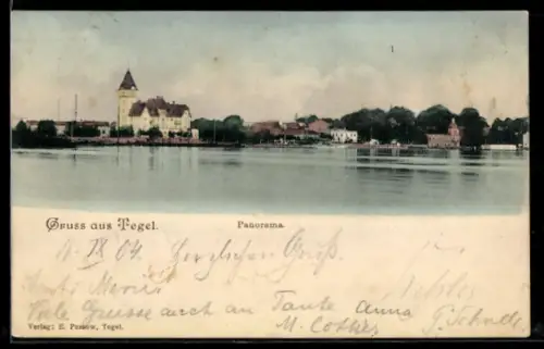 AK Berlin-Tegel, Panorama mit See