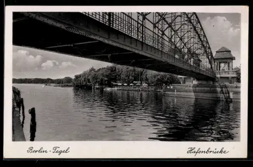 AK Berlin-Tegel, Unter der Hafenbrücke