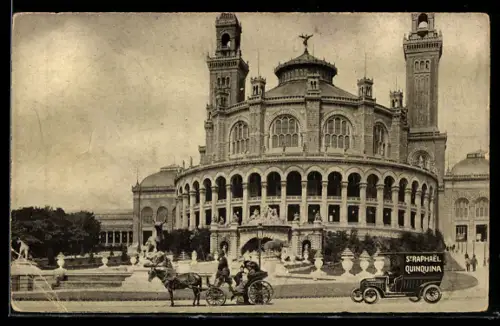 AK Paris, Le Trocadéro mit Schleichwerbung für St-Raphael Qiunquina