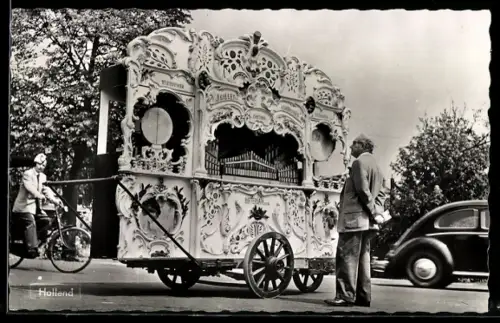 AK Rotterdam, Mann vor Leierkasten