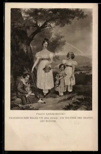 Künstler-AK Die Töchter des Grafen Leo Potocki