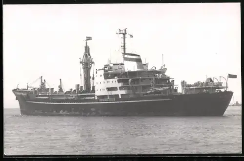 Fotografie Sowjetisches Frachtschiff Belovodsk von 1962 aus Odessa in Heckansicht