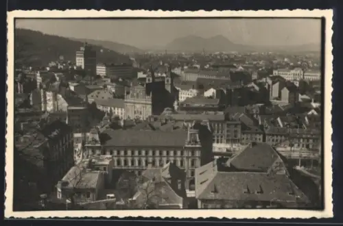 AK Ljubljana, Panorama der Altstadt
