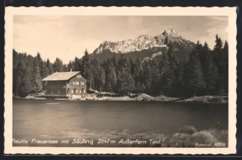 AK Reutte, Frauensee mit Säuling, Ausserfern Tirol