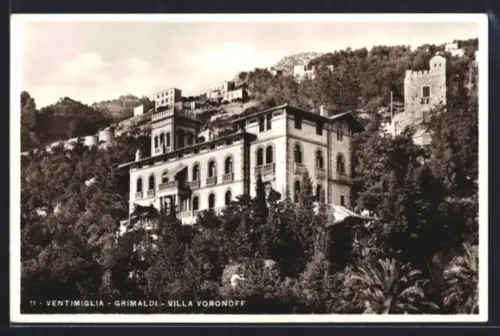 AK Ventimiglia, Grimaldi, Villa Voronoff