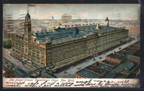 AK New York, NY, The Siegel-Cooper Department Store