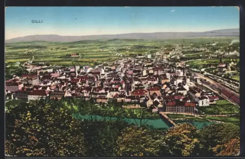 AK Cilli, Panorama der Stadt