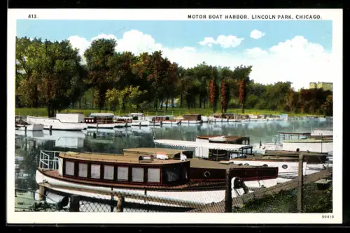 AK Chicago, IL, Lincoln Park, Motor Boat Harbor