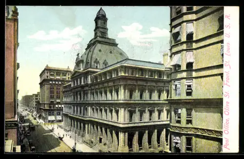 AK St. Louis, MO, Post Office, Olive St. Front