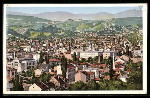 AK Sarajevo, Panorama einer Stadt