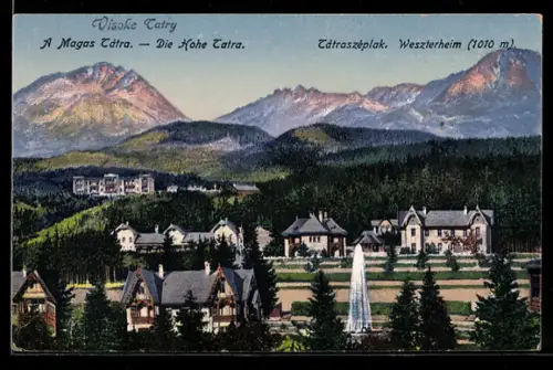AK Weszterheim /Hohe Tatra, Panorama