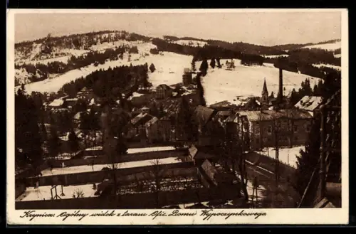 AK Krynica, Ogólny widok z tarasu Ofic. Domu Wypoczynkowego