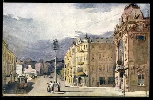 Künstler-AK Beograd, Trgovacka zadruga