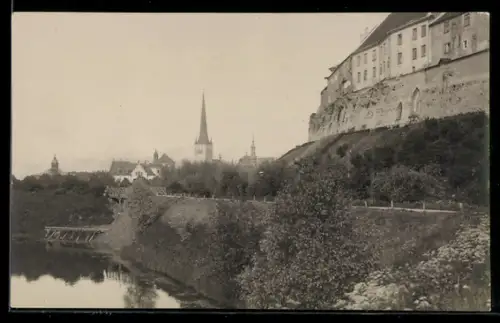 AK Tallinn, Blick auf Toompea und St Olai Kirche