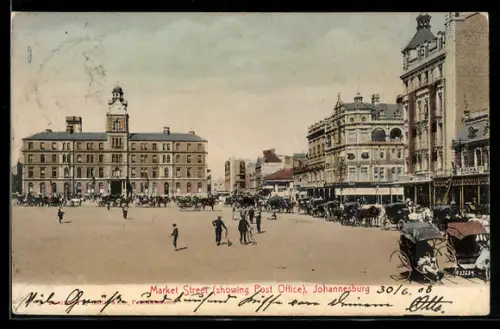 AK Johannesburg, Market Street with Post Office