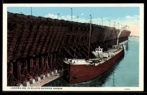 AK Duluth, Loading ore in Duluth Superior Harbor