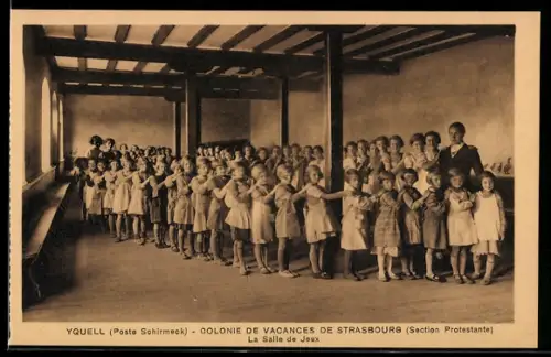 AK La Broque, Yquell, Colonie de vacances de Strasbourg, La Salle de Jeux